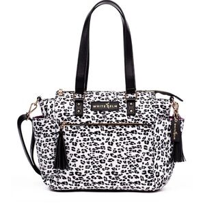 White Elm Black & White Leopard Print Tote Bag
